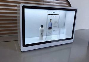 Vitrine d'exposition holographique 3D de 55 pouces, blanc crème, écran LED transparent pour bijoux - Product Image 2
