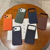 Étui en tissu tissé magnétique pour iPhone 17, compatible avec iPhone 17, 16, 15 Pro Max – Coque de protection