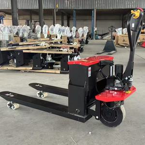 Высококачественная электрическая тележка для поддонов на аккумуляторе, 2000 кг, новая модель, цена - Product Image 6