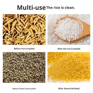 Kleine huishoudelijke rijstschilmachine met trilzeef voor het verwijderen van stenen en insectenbestrijding - Product Image 4