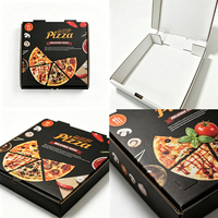Boîtes à pizza personnalisées 9/12 pouces, designs élégants de haute qualité, personnalisables avec logo, idéales pour les pizzerias