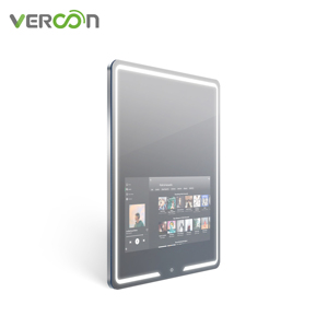 Vercon Factory Hot Magic <b>LED</b> Smart <b>Bathroom</b> <b>Mirror</b> Tv <b>Mirror</b> Cabinet Luxury Waterproof Defog Speaker Android 11 System S6080LA B - Product Image 4