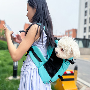 Pet <b>Backpack</b> Breathable Off White And Black For Dogs <b>Cats</b> 7kg Above Portable Travel Bag Shoulder Carrier - Product Image 2