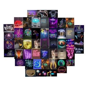 50 pièces rose 4x6 <span class=keywords><strong>photo</strong></span> mur <span class=keywords><strong>photo</strong></span> <span class=keywords><strong>collage</strong></span> art kit images esthétiques pour mur <span class=keywords><strong>collage</strong></span> néon - Product Image 3