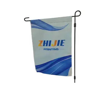 Cheap Price Wholesale New 30x45cm 12x18 Inches Double-sided Color full Sublimation Holiday Garden Flag cheap