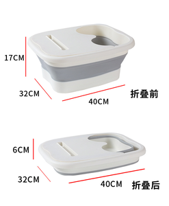 Offre Spéciale Seau Pédiluve Pliable En Plastique Bassine Pour Bain De Pieds Massage Domestique Pour Adulte Avec Poignée - Product Image 3