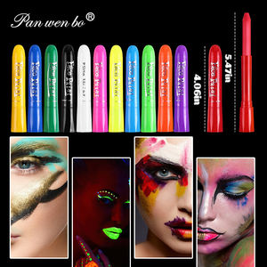 Набор разноцветных смываемых нетоксичных флуоресцентных мелков для рисования на лице и теле на Хэллоуин - Product Image 3