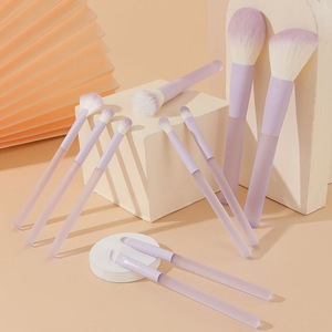 Juego de brochas de maquillaje color morado, herramientas de maquillaje, brocha para polvos sueltos, brocha para sombra de nariz, brocha para sombra de ojos, brocha para labios, juego completo de maquillaje - Product Image 1