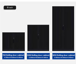 Muebles de oficina Pequeño columpio/deslizante Gabinete de acero de 2 puertas Armario de almacenamiento de metal Pequeño archivador de exhibición de acero inferior - Product Image 6