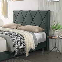 Meubles de maison à bas prix cadre de lit double Queen Size tête de lit rembourrée en tissu tête de lit d'hôtel