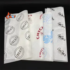 Custom Logo Afdrukken Deli Burger Sandwich Voedsel Waxed Wrap Papier