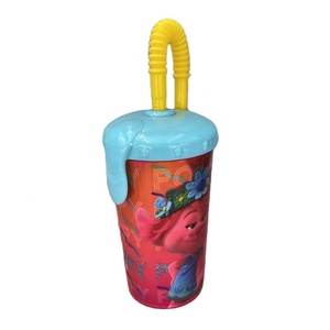 Thân thiện với môi PP chai nước bằng nhựa với thoải mái rơm nắp trẻ em uống <span class=keywords><strong>Cup</strong></span> cho thưởng thức đồ uống - Product Image 2