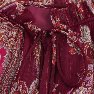 SHENZHU 2025 Nuova Collezione Primavera Abito Lungo alla <span class=keywords><strong>Moda</strong></span> con Stampa a Righe Metallizzate e Maniche Lunghe 2509162 - Product Image 6