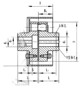 Accouplement élastique flexible RSK-lxz avec roue de freinage, sans lubrification requise - Product Image 2