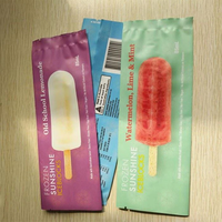 Sachet en plastique transparent à fermeture centrale, petit emballage pour sucre, bonbons, gâteaux, glaces et bâtonnets glacés