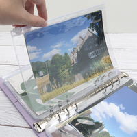 Pochette à fermeture éclair A5A6A7A9 pour classeur à 6 trous, pochette transparente en PVC pour feuilles mobiles, enveloppe à monnaie, organiseur de documents
