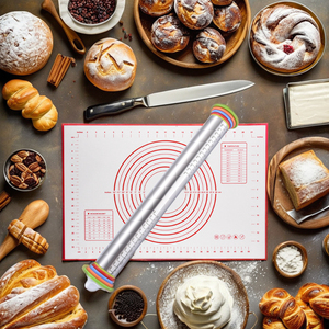 Có thể điều chỉnh độ dày Silicone cán <span class=keywords><strong>pin</strong></span> và bánh ngọt Hội Đồng Quản trị phụ kiện nhà bếp cho Baking bột nấu ăn công cụ - Product Image 3