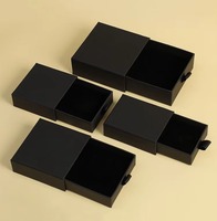 Boîtes de tiroir de glissière de bijoux de luxe de carton de logo personnalisé avec la mousse pour l'emballage de bijoux