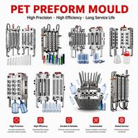 Moule d'injection à 16 cavités pour préformes de gobelets PET à canaux chauds, moule personnalisé pour préformes de gobelets en plastique jetables pour bubble tea et boissons froides