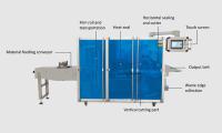 Machine d'emballage automatique HY-800 à quatre côtés pour les bavoirs dentaires jetables, les compresses oculaires, les tampons, les couvre-chaussures, haute précision