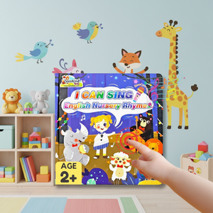 Livre sonore interactif de comptes-rendus anglais pour enfants, livre parlant audio pour l'éducation précoce, livre musical avec capteur tactile sonore pour enfants - Product Image 1