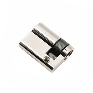Kunci Pintu Utama Berlapis Nikel Silinder Euro Kunci Ganda dengan Kenop Pintu <span class=keywords><strong>Set</strong></span> Silinder Pengganti <span class=keywords><strong>Deadbolt</strong></span> 10+30mm Dengan 3 Kunci - Product Image 4