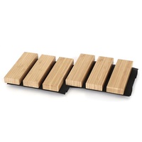 Paneles grandes de bambú para techo, paneles de pared interior acanalados