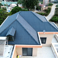 Tuiles de toiture en PVC ASA Plastic Roma Slate Shingles, feuilles de PVC, Toiture Telhas De Telhado