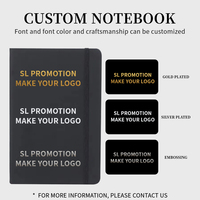 Notizbuch aus PU-Leder mit individuellem Logo A6 A5 A4, Hardcover-Tagebuch für Geschäftsgeschenke und Werbeartikel, Notizbuch mit Einband für Studenten