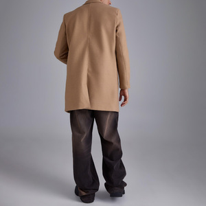 Autumn Winter <strong>Men's</strong> New Style Cashmere <strong>Woolen</strong> Long Coat Wool Customized Casual Long Trench Coat Business Wool <strong>Jacket</strong> - Product Image 2