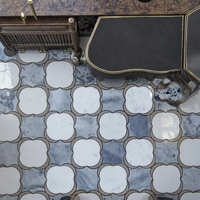 Mosaïque murale en pierre naturelle polie au design moderne Carrelage à jet d'eau pour l'intérieur Villas Salle de bains Cuisine Hôtel Intérieur