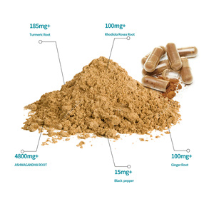 Cápsulas de Ashwagandha de Marca Privada con Raíz de Ashwagandha Orgánica y Pimienta Negra para el Bienestar General - Product Image 3