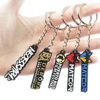 Porte-clés en plastique promotionnels Logo personnalisé Porte-clés en silicone personnalisé Joli porte-clés en caoutchouc pas cher