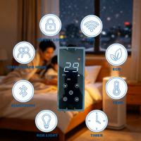 Termostato con Protección Antivuelco - Interruptor de Termostato Programable para Calentador de Panel de Pared, Calentador Eléctrico, Calefacción por Suelo Radiante