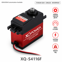 Moteur numérique sans balais haute performance pour voiture RC et robot, XQ-S4116F, 16 kg, alliage titane-aluminium, étanche, 7.2-8.4V