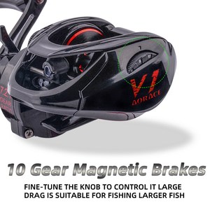 WildTrek – <span class=keywords><strong>moulinet</strong></span> de pêche à lancer, rapport de transmission 7.2:1, 157g, ultra léger, 5 + 1BB, 10 vitesses, frein magnétique, système anti-retour pour droitier - Product Image 5