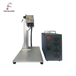 Focuslaser new design 30W 20W 60W 80W 100W split shape fiber laser marking machine work with light burn