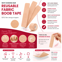 Bande adhésive respirante en tissu anti-transpiration pour le lifting des seins, ruban push-up invisible pour les seins, cache-tétons pour sous-vêtements féminins
