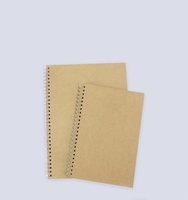 Carnet de composition personnalisé A4/A5 en kraft, carnet d'exercices scolaire, 100 feuilles, spirale, cuir, pour étudiants, logo personnalisé