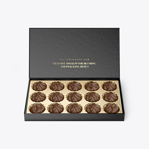 High Quality Black Hand <strong>Gift</strong> Box Christmas Chocolate Packaging Empty <strong>Kitkat</strong> Chocolate Box - Product Image 4