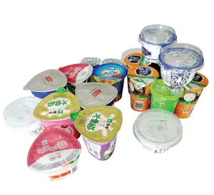 Tapas impresas precortadas personalizadas, cubierta de papel de aluminio coloreado para yogurt