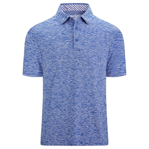 Polo de golf confortable à séchage rapide pour homme Tissu tricoté respirant à manches courtes avec motif brodé et décontracté - Product Image 1