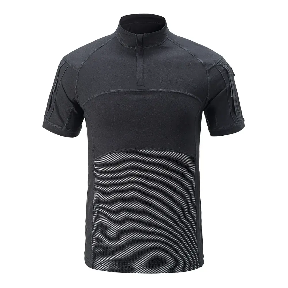 2024 nouvelle usine ventes directes respirant formation T-shirt noir python activités de plein air chemise uniforme tactique