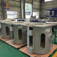 Four industriel électrique à induction pour la fusion de l'acier, du fer et des métaux, pour fonderie, capacités 100kg, 500kg, 1T, 2T, 5T, destiné à la fonderie du fer