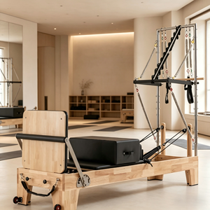 Camademadera <span class=keywords><strong>de</strong></span> roble,trapecio,reformadores <span class=keywords><strong>de</strong></span> pilates,reformador <span class=keywords><strong>de</strong></span> fitness para interiores,resortes para trapecio depilates - Product Image 1