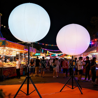 Ballon publicitaire gonflable géant en forme de trépied pour événements extérieurs, avec éclairage LED Aurora BL-150L