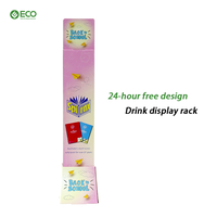 ECO Maßgefertigter Vertikaler Verkaufsautomat mit Aufsteigendem Regal, Getränke-Merchandising-Metallständer für Flaschen- und Dosenlagerung im Geschäft