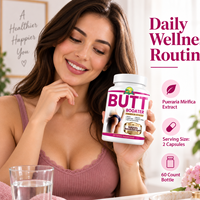 Comprimés Butt Booster pour l'amélioration des fesses 600mg*60 unités, supplément naturel à base de plantes saines pour la croissance des hanches, des ongles et des cheveux