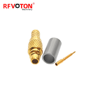 Conector Macho Recto MMcx Chapado en Oro Suministrado por Fábrica, Cable Coaxial Rg405 086, Conector Coaxial RF de Cobre, Convertidor Rohs