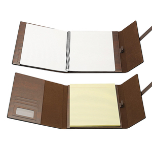 Hot Selling Luxury PU Leather Stand-Up <strong>A4</strong> Conference <strong>Portfolio</strong> with Magnets Business Gift for Filing Products - Product Image 2